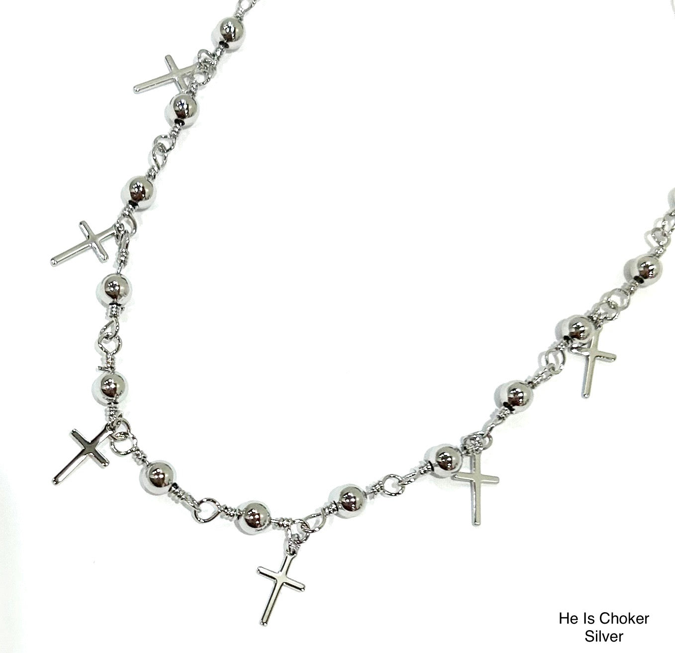 He Is Choker Silver
