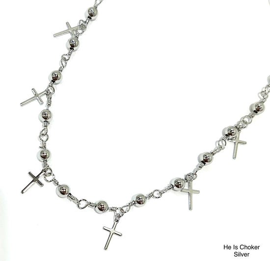 He Is Choker Silver