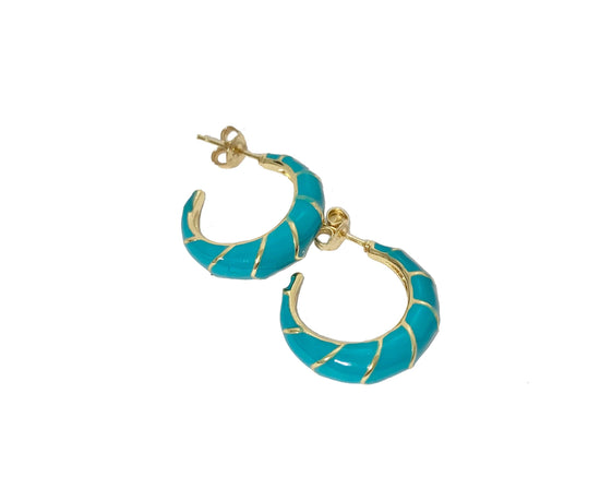 Cadillac Hoops - Turquoise