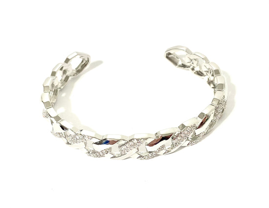 Top Of The Line Bracelet Cuff - Silver