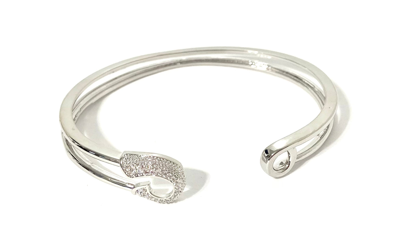 Load image into Gallery viewer, Just Pin It Bracelet Cuff - Silver
