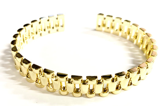 Cruze Bracelet Cuff - Gold