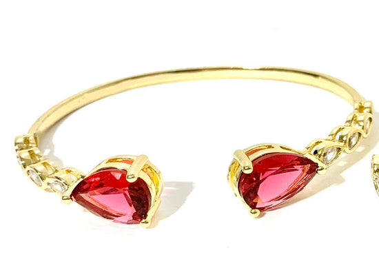 Load image into Gallery viewer, Merry Bracelet Cuff - Red
